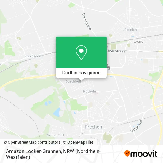 Amazon Locker-Grannen Karte