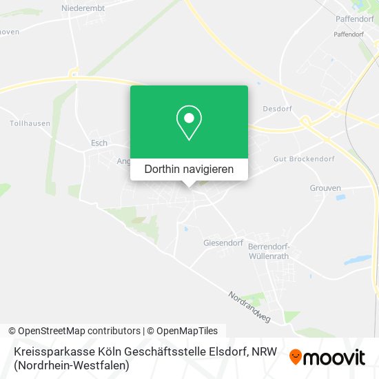 Kreissparkasse Köln Geschäftsstelle Elsdorf Karte