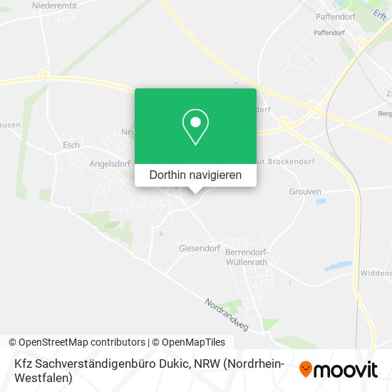 Kfz Sachverständigenbüro Dukic Karte