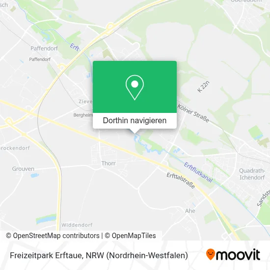 Freizeitpark Erftaue Karte