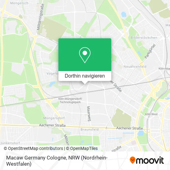 Macaw Germany Cologne Karte