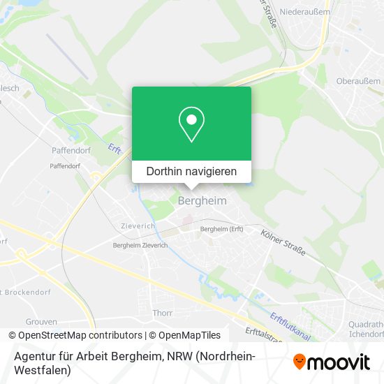 Agentur für Arbeit Bergheim Karte
