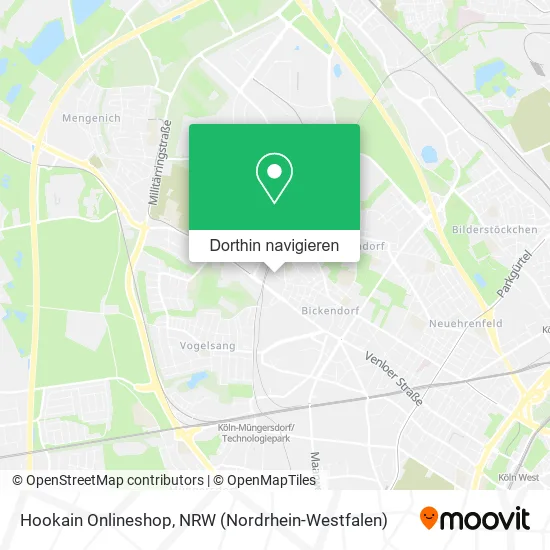 Hookain Onlineshop Karte