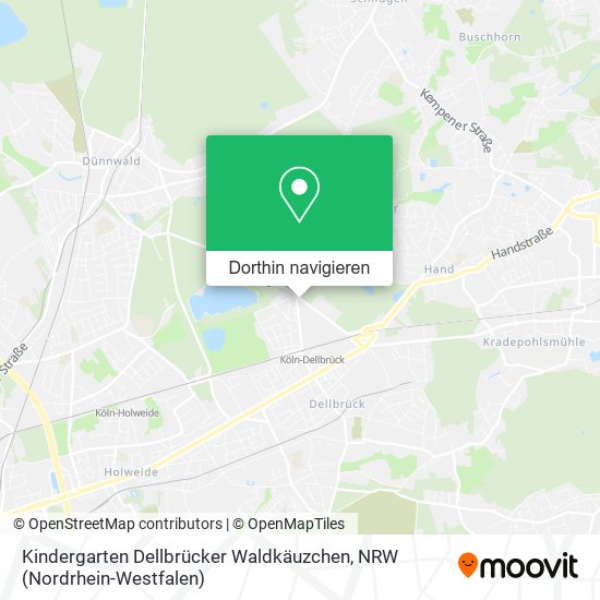 Kindergarten Dellbrücker Waldkäuzchen Karte