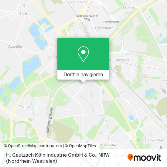 H. Gautzsch Köln Industrie GmbH & Co. Karte