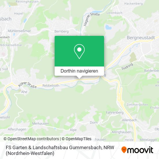 FS Garten & Landschaftsbau Gummersbach Karte