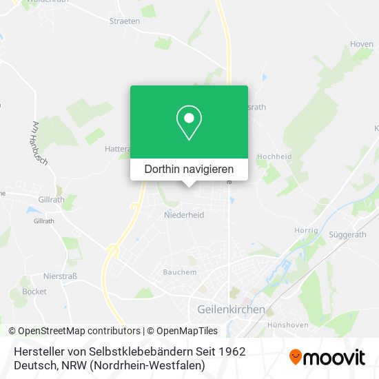 Hersteller von Selbstklebebändern Seit 1962 Deutsch Karte