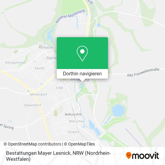Bestattungen Mayer Lesnick Karte