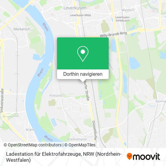 Ladestation für Elektrofahrzeuge Karte