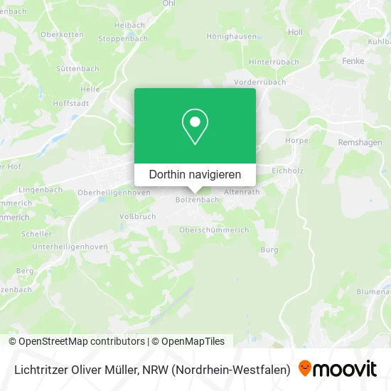 Lichtritzer Oliver Müller Karte