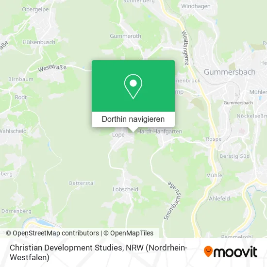 Christian Development Studies Karte