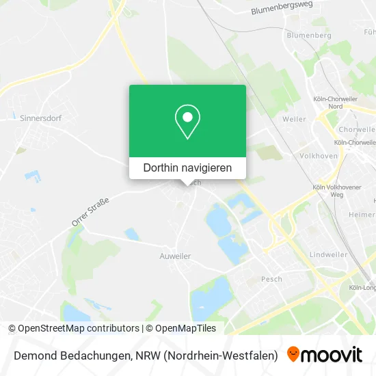 Demond Bedachungen Karte