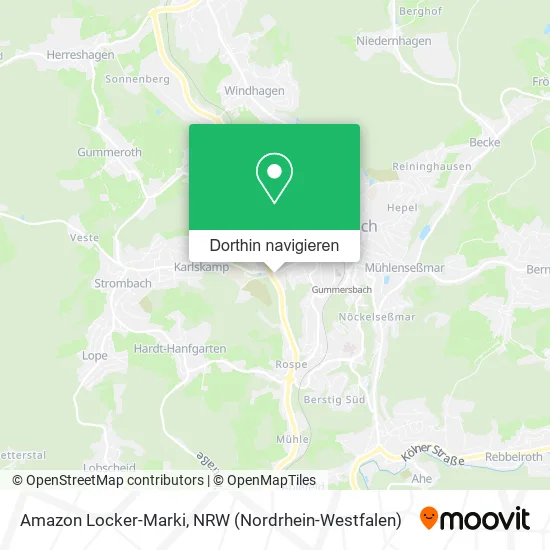 Amazon Locker-Marki Karte