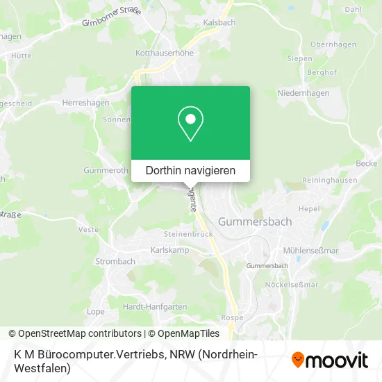 K M Bürocomputer.Vertriebs Karte