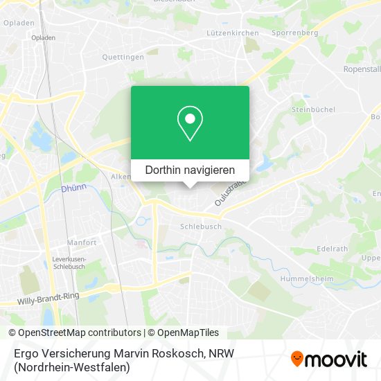 Ergo Versicherung Marvin Roskosch Karte