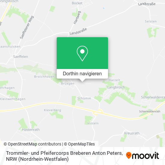 Trommler- und Pfeifercorps Breberen Anton Peters Karte