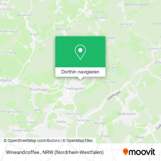 Wineandcoffee. Karte