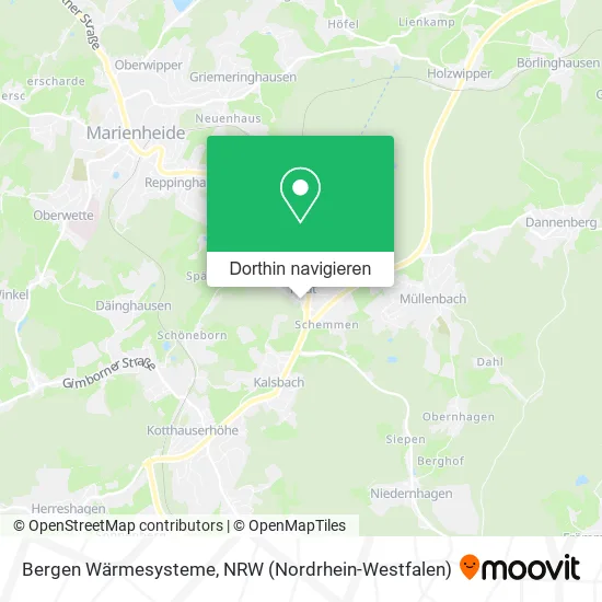 Bergen Wärmesysteme Karte
