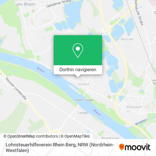 Lohnsteuerhilfeverein Rhein Berg Karte