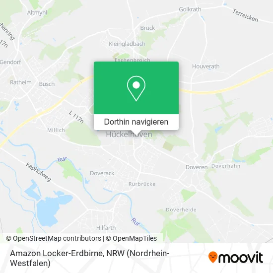 Amazon Locker-Erdbirne Karte