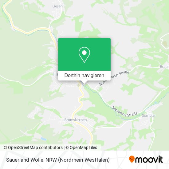 Sauerland Wolle Karte