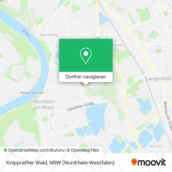 Knipprather Wald Karte