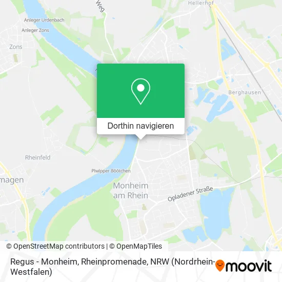 Regus - Monheim, Rheinpromenade Karte