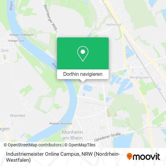 Industriemeister Online Campus Karte