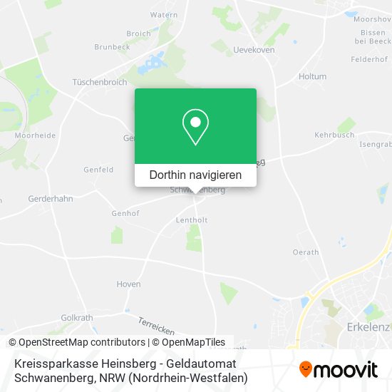 Kreissparkasse Heinsberg - Geldautomat Schwanenberg Karte