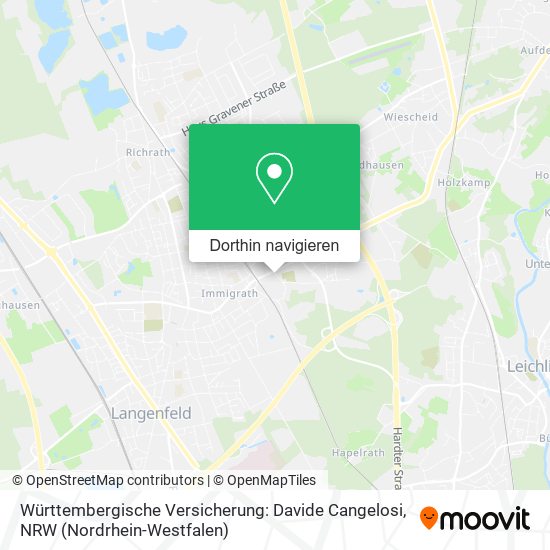 Württembergische Versicherung: Davide Cangelosi Karte
