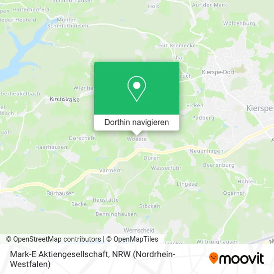 Mark-E Aktiengesellschaft Karte