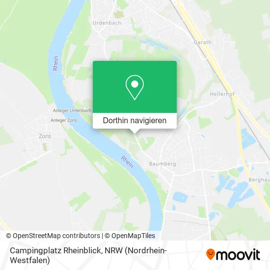 Campingplatz Rheinblick Karte