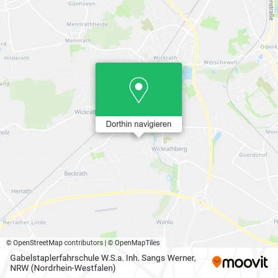 Gabelstaplerfahrschule W.S.a. Inh. Sangs Werner Karte