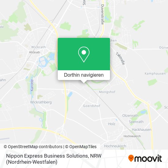 Nippon Express Business Solutions Karte