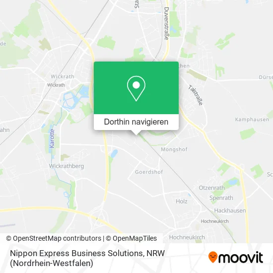 Nippon Express Business Solutions Karte
