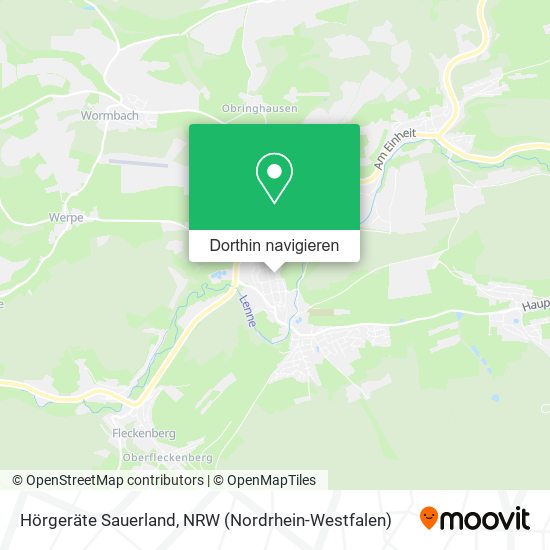 Hörgeräte Sauerland Karte