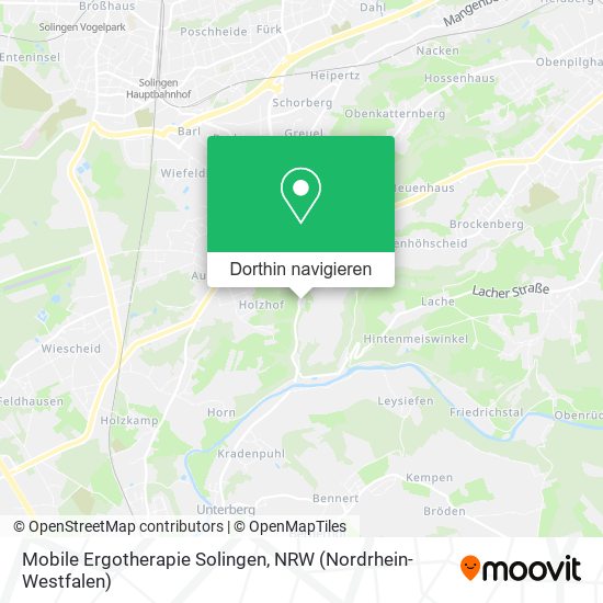 Mobile Ergotherapie Solingen Karte