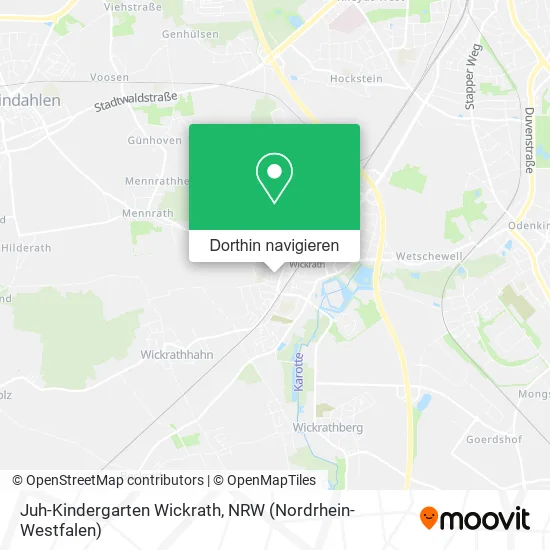 Juh-Kindergarten Wickrath Karte