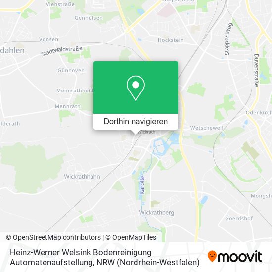 Heinz-Werner Welsink Bodenreinigung Automatenaufstellung Karte