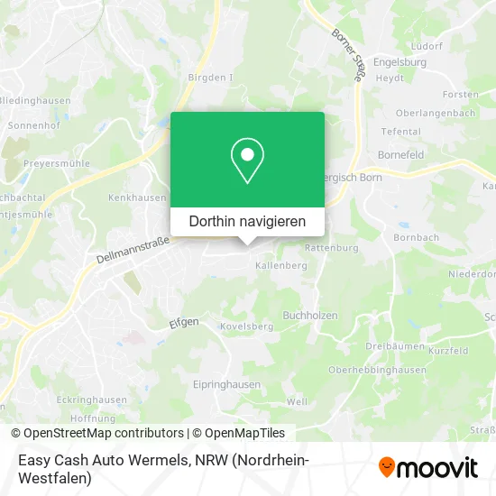 Easy Cash Auto Wermels Karte