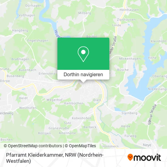 Pfarramt Kleiderkammer Karte