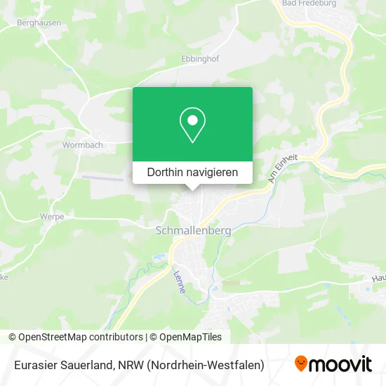 Eurasier Sauerland Karte