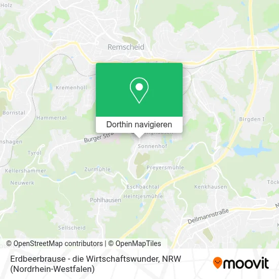 Erdbeerbrause - die Wirtschaftswunder Karte