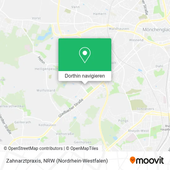 Zahnarztpraxis Karte