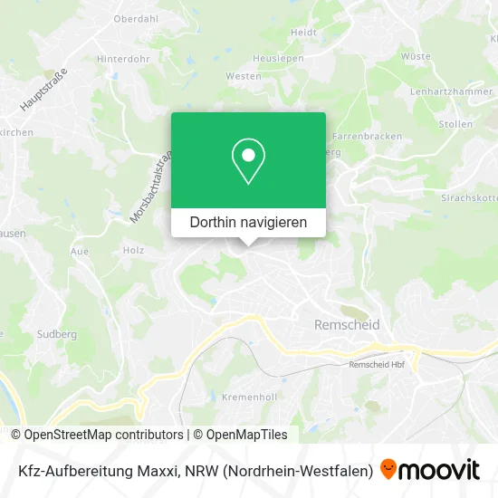 Kfz-Aufbereitung Maxxi Karte