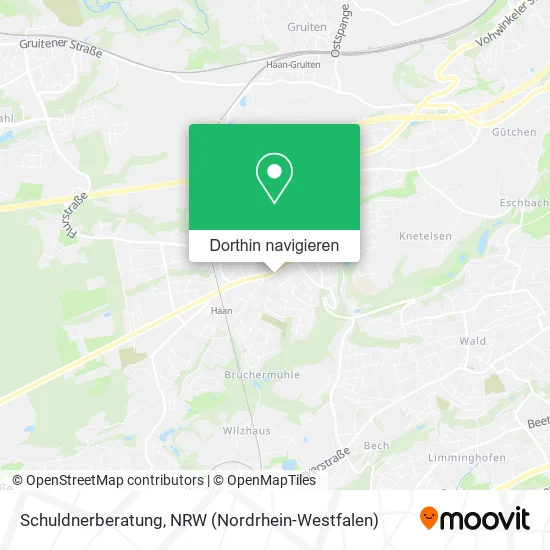 Schuldnerberatung Karte