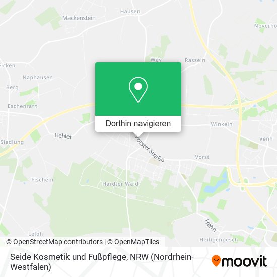 Seide Kosmetik und Fußpflege Karte
