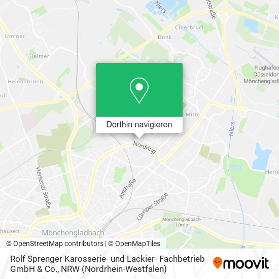 Rolf Sprenger Karosserie- und Lackier- Fachbetrieb GmbH & Co. Karte