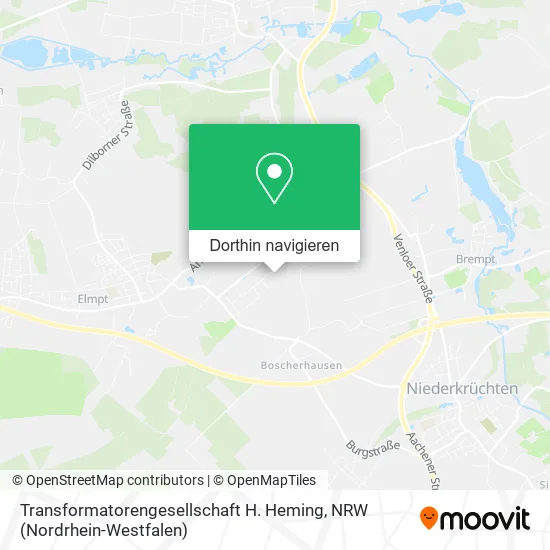 Transformatorengesellschaft H. Heming Karte