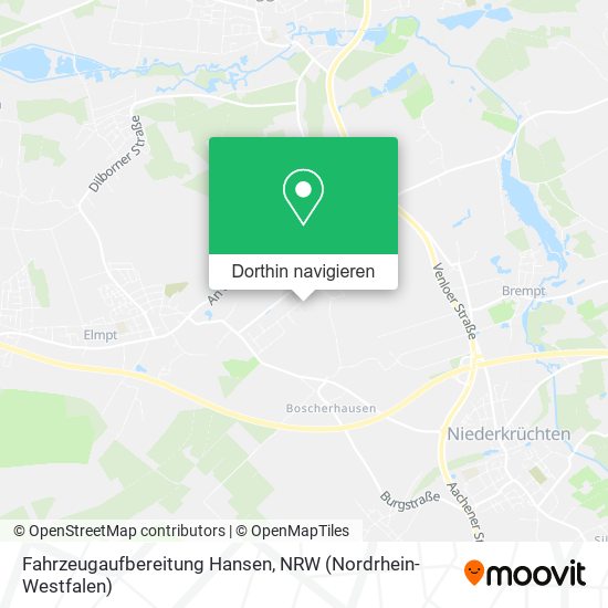 Fahrzeugaufbereitung Hansen Karte
